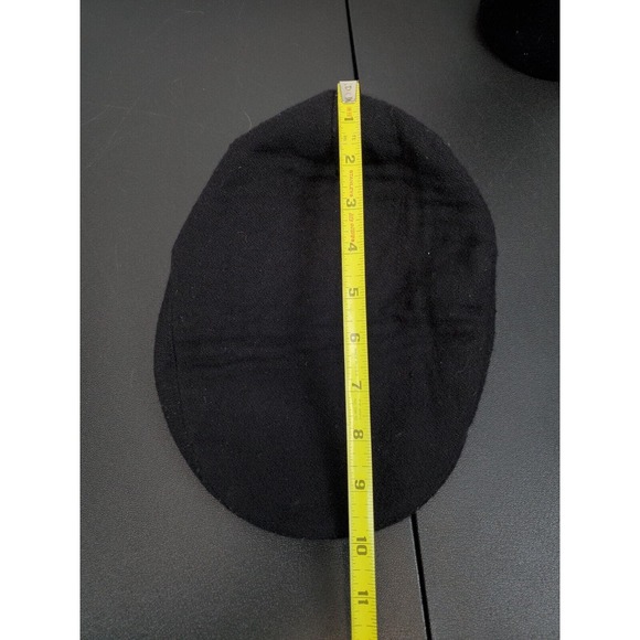 Manias Newsboy Cabbie Flat Hat Cap‎ Men's Size Large Black Timberland Wool-Blend - Picture 11 of 12